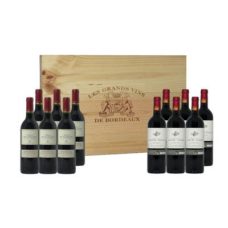 Vins de Bordeaux coffret INVITATION caisse bois 12 bts