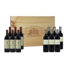 Vins de Bordeaux coffret EXCELLENCE caisse bois 12 bts