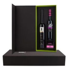 Huile olive  LA BOELLA huile d'olive Arquebine 500 ml + vinaigre balsamique 250 ml + sel rose d'himalaya 100 g coffret