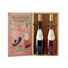 Vins de Côtes de Provence COFFRET COLLECTOR "50 ANS" CAISSE BOIS - 2 BTES CUVEE MARIE-CHRISTINE 1 Rouge + 1 Rosé
