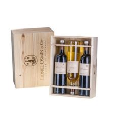 Vins du Sud Ouest COFFRET "EXPRESSION" CAISSE BOIS  3 bts de 75cl.