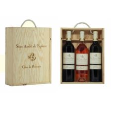 Vins de Côtes de Provence Coffret caisse bois "LES COULEURS PROVENCALES" 3 x 75cl.