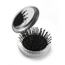 BROSSE_A_CHEVEUX_ET_MIROIR_PERSONNALISABLE BEIGE | GADGETS & GOODIES PUBLICITAIRES | CADEAUX PERSONNALISÉS FEMME