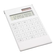 CALCULATRICE_REFLECTS_SOBRAL_WHITE_PERSONNALISABLE | FOURNITURES DE BUREAU | CALCULATRICES PUBLICITAIRES