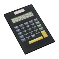 CALCULATRICE_REFLECTS_TURKU_BLACK_PERSONNALISE | FOURNITURES DE BUREAU | CALCULATRICES PUBLICITAIRES