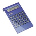 CALCULATRICE_SOLAIRE_REFLECTS_BOLTON_BLUE_PUBLICITAIRE | BAGAGES & ACCESSOIRES DE VOYAGE | OUTILS PERSONNALISÉS