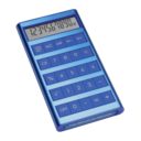 CALCULATRICE_SOLAIRE_REFLECTS_MACHINE_BLUE_PUBLICITAIRE | BAGAGES & ACCESSOIRES DE VOYAGE | OUTILS PERSONNALISÉS