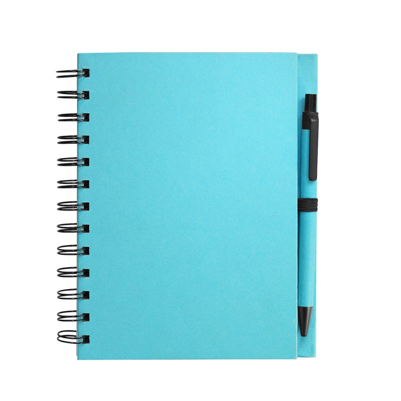 CARNET ELSY PERSONNALISABLE BLEU | SACS PUBLICITAIRES | SACS PAPIER KRAFT