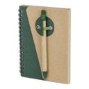 CARNET_AVEC_STYLO_A_BILLE_PERSONNALISE BEIGE | FOURNITURES DE BUREAU | BLOC-NOTES PERSONNALISÉS