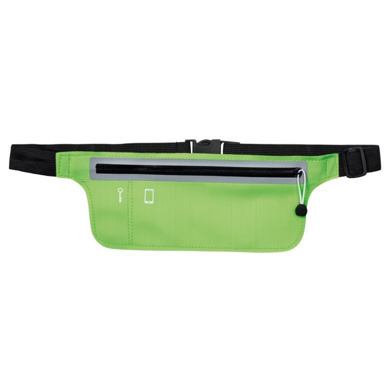 CEINTURE_JOGGER_REFLECTS_HIP_BAG_LIGHT_GREEN_PERSONNALISE | SACS PUBLICITAIRES | SACS BANDOULIERES PERSONNALISÉS