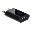 CHARGEUR_MURAL_USB_PERSONNALISABLE NOIR | PRODUITS HIGH-TECH | GADGETS ELECTRONIQUES