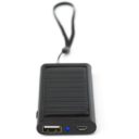 CHARGEUR_SOLAIRE_PERSONNALISE NOIR | PRODUITS HIGH-TECH | POWER BANK PUBLICITAIRE