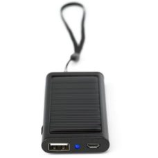 CHARGEUR_SOLAIRE_PERSONNALISE NOIR | PRODUITS HIGH-TECH | POWER BANK PUBLICITAIRE