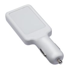 CHARGEUR_VOITURE_USB_LOLLIBLOCKS_CAR_CHARGER_WHITE_PUBLICITAIRE | PRODUITS HIGH-TECH  | CLÉS USB PERSONNALISÉES