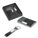 COFFRET_PORTE_CARTE_DE_VISITE_ET_PORTE_CLEFS_SIMILI_CUIR_ET_METAL_PUBLICITAIRE_PERSONNALISABLE S | GADGETS & GOODIES PUBLICITAIRES | ETUIS PUBLICITAIRES