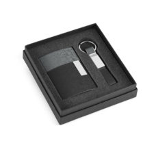 COFFRET_PORTE_CARTE_DE_VISITE_ET_PORTE_CLEFS_SIMILI_CUIR_ET_METAL_PUBLICITAIRE_PERSONNALISE | | GADGETS & GOODIES PUBLICITAIRES | ETUIS PUBLICITAIRES