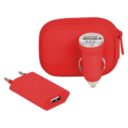 ENSEMBLE_DE_RECHARGE_PERSONNALISE ROUGE | PRODUITS HIGH-TECH | GADGETS ELECTRONIQUES