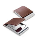 ETUI_POUR_CARTES_DE_VISITE_METAL_ET_SIMILI_CUIR_PUBLICITAIRE_PERSONNALISE_PERSONNALISABLE B | GADGETS & GOODIES PUBLICITAIRES | ETUIS PUBLICITAIRES