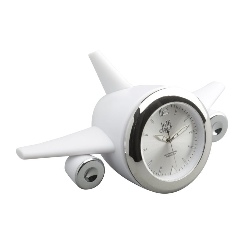 HORLOGE_LOLLICLOCK_PLANE_WHITE_PUBLICITAIRE | HORLOGERIE PUBLICITAIRE | HORLOGES PERSONNALISABLES