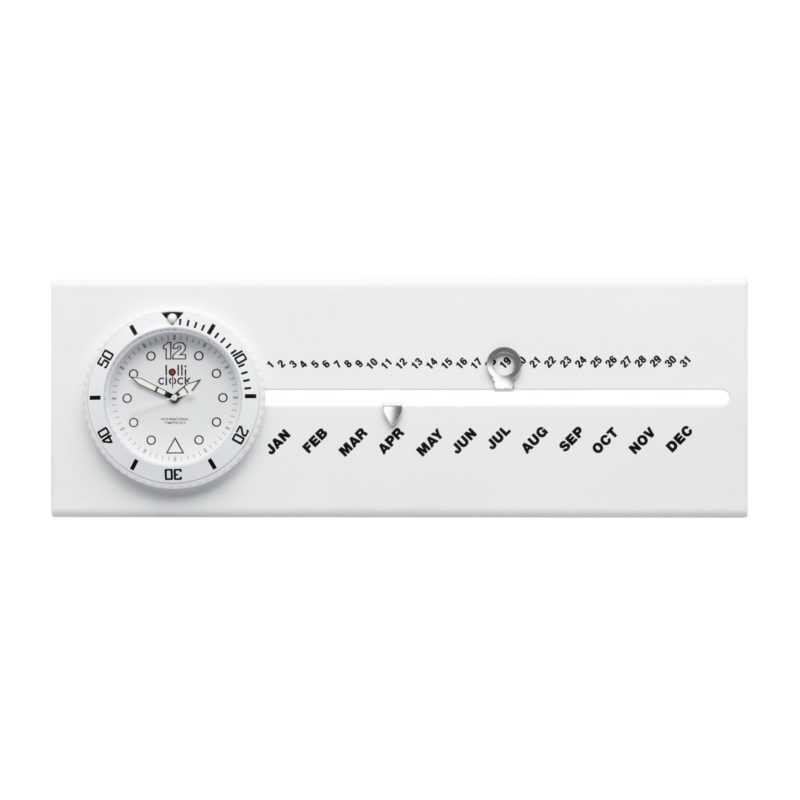 HORLOGE_AVEC_CALENDRIER_LOLLICLOCK_CALENDAR_WHITE_PUBLICITAIRE | HORLOGERIE PUBLICITAIRE | HORLOGES PERSONNALISABLES