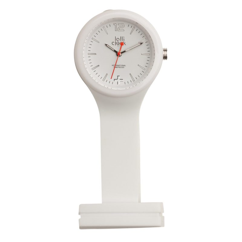 LOLLICLOCK_CARE_HORLOGE_BLANC_PERSONNALISE | HORLOGERIE PUBLICITAIRE | HORLOGES PERSONNALISABLES