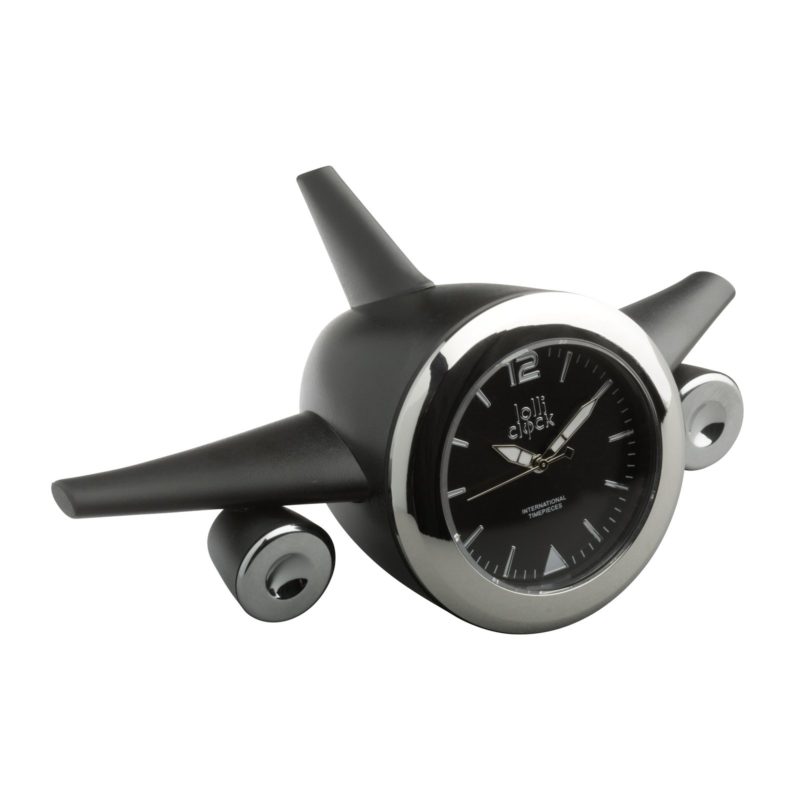 LOLLICLOCK_PLANE_HORLOGE_NOIR_PERSONNALISE | HORLOGERIE PUBLICITAIRE | HORLOGES PERSONNALISABLES