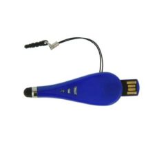 MEMOIRE_USB_AVEC_STYLO_TACTILE_PERSONNALISE BLEU FONCÉ | PRODUITS HIGH-TECH | CLÉS USB PERSONNALISÉES