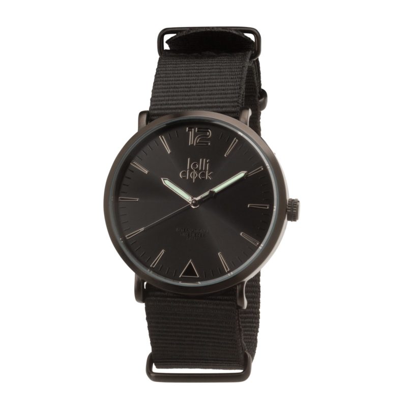 MONTRE_BRACELET_NOIR_LOLLICLOCK_PERSONNALISABLE | HORLOGERIE PUBLICITAIRE | MONTRES PERSONNALISÉES