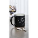 MUG_300_ML_AVEC_PANNEAU_NOIR_POUR_LE_DESSIN_ET_LA_CRAIE_PERSONNALISE BEIGE | CUISINE & MAISON ACCESSOIRES | MUGS TASSES PERSONNALISÉS