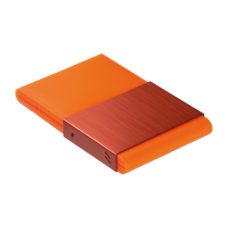 PORTE_CARTES_DE_VISITE_REFLECTS_SARZEDO_ORANGE_PUBLICITAIRE | GADGETS & GOODIES PUBLICITAIRES  | ETUIS PUBLICITAIRES