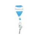 PORTE_CLES_FLOTTANT__PERSONNALISE GRIS | PORTES-CLÉS PERSONNALISÉES | PORTE CLÉ MÉTAL