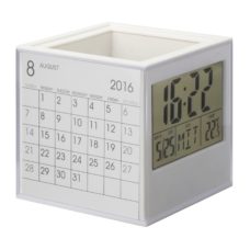 PORTE_CRAYONS_AVEC_HORLOGE__THERMOMETRE_ET_CALENDRIER_REFLECTS_PERSONNALISE | FOURNITURES DE BUREAU | POTS / CRAYONS PUBLICITAIRES