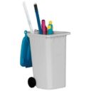 PORTE_STYLO__PERSONNALISABLE ARGENT | FOURNITURES DE BUREAU | POTS / CRAYONS PUBLICITAIRES