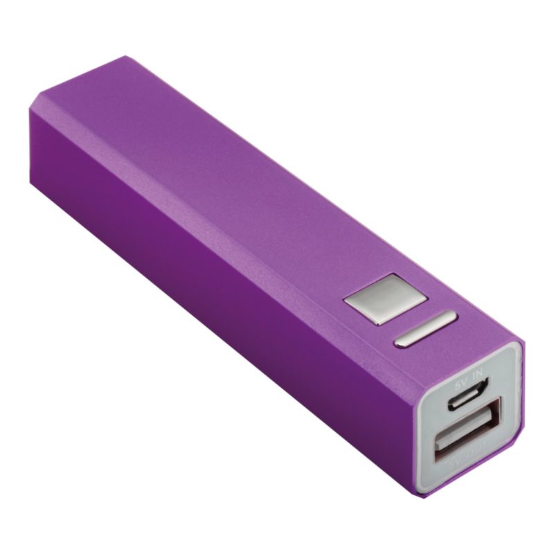 POWERBANK_REFLECTS_BOSTON_PURPLE_2200_MAH_PUBLICITAIRE | PRODUITS HIGH-TECH  | POWER BANK PUBLICITAIRE