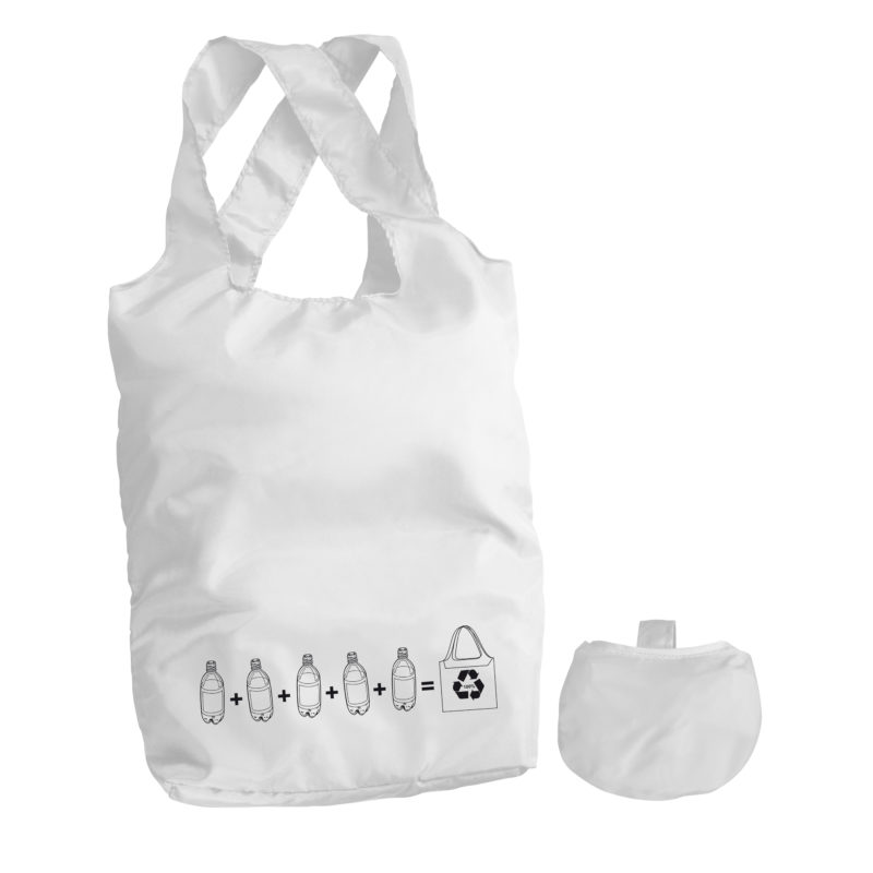 SAC SHOPPING INZE POCKET PUBLICITAIRE BLANC | JEUX & JOUETS POUR ENFANT | TIRELIRES PERSONNALISÉES