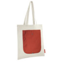 SAC SHOPPING PLIABLE MERCATO PUBLICITAIRE ROUGE | SACS PUBLICITAIRES | SACS COTON PERSONNALISÉS