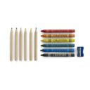 SET_A_CRAYONS_COULEUR_AVEC_TAILLE_CRAYON_PUBLICITAIRE BEIGE | FOURNITURES DE BUREAU | PAPETERIE PUBLICITAIRE