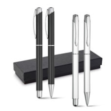 SET_STYLO_ROLLER_ET_STYLO_A_BILLE_ALUMINIUM_PUBLICITAIRE_PERSONNALISE T | STYLOS PUBLICITAIRES | STYLO À BILLE MÉTAL