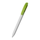 STYLO_A_BILLE_CLIC_CLAC_BAKERSFIELD_WHITE_LIGHT_GREEN_PERSONNALISE | STYLOS PUBLICITAIRES | STYLO À BILLE PERSONNALISÉ