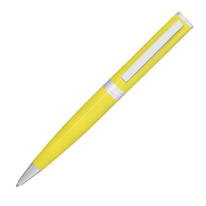 STYLO_A_BILLE_CLIC_CLAC_CAMPBELLTON_YELLOW_PERSONNALISE | STYLOS PUBLICITAIRES | STYLO À BILLE PERSONNALISÉ