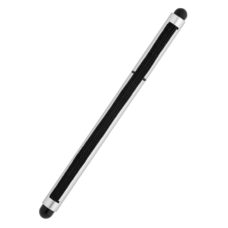 STYLO_A_BILLE_CLIC_CLAC_MALDON_SILVER_BLACK_PERSONNALISABLE | STYLOS PUBLICITAIRES | STYLO À BILLE PERSONNALISÉ