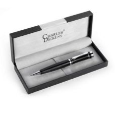 STYLO_A_BILLE_CHARLES_DICKENS_EN_CAS_PERSONNALISE ARGENT | LOISIRS & PLEIN AIR | CADEAUX-SPORTS