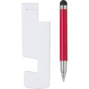 SUPPORT_TELEPHONIQUE_AVEC_STYLO_A_BILLE_ET_STYLO_TACTILE_PERSONNALISABLE ARGENT | PRODUITS HIGH-TECH | ACCESSOIRES TÉLÉPHONES