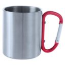 TASSE_EN_METAL_200_ML_AVEC_MOUSQUETON_PERSONNALISABLE ARGENT | STYLOS PUBLICITAIRES | STYLO À BILLE MÉTAL