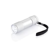 TORCHE_9_LED_AVEC_BRACELET_PERSONNALISABLE ARGENT | BAGAGES & ACCESSOIRES DE VOYAGE | LAMPES DE POCHE PERSONNALISÉES