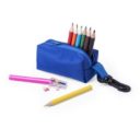 TROUSSE_PERSONNALISE BLEU FONCÉ | FOURNITURES DE BUREAU | POTS / CRAYONS PUBLICITAIRES